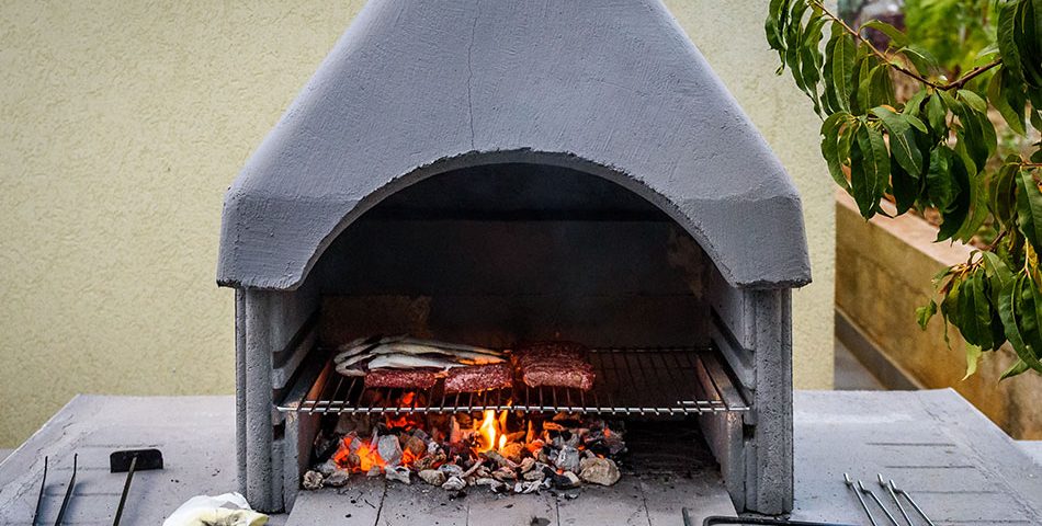 Grill z betonu